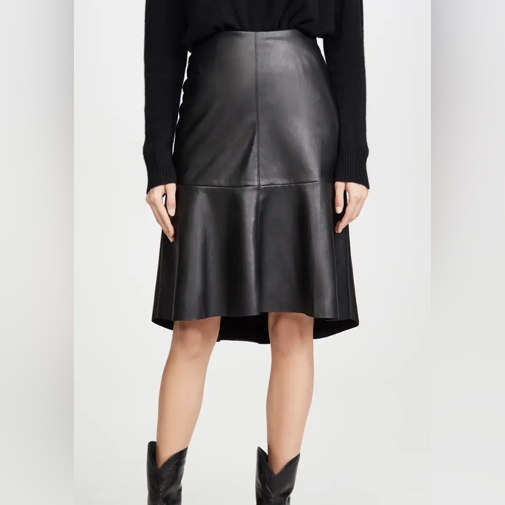 Habitual Jayda Asymmetrical Faux Leather Skirt